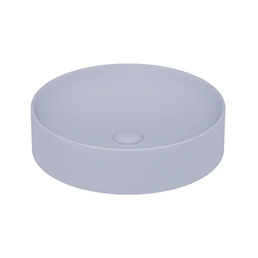 Lucco Lucente 43 cm Tezgah Üstü Lavabo Mat Buz Mavi