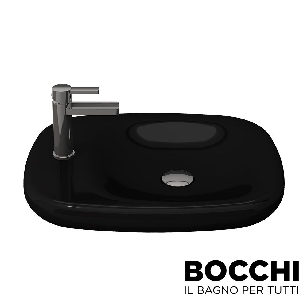 BOCCHI Fenice Çanak Lavabo, Parlak Siyah