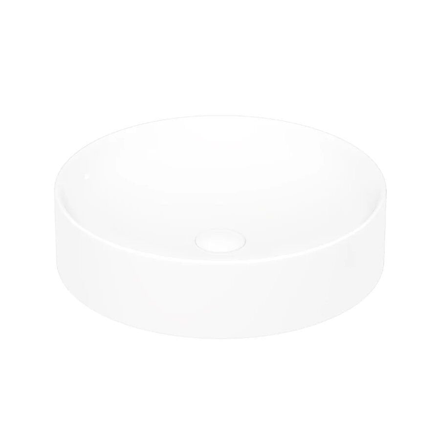 Lucco Lucente 43 cm Tezgah Üstü Lavabo Parlak Beyaz