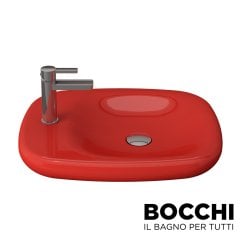 BOCCHI Fenice Çanak Lavabo, Parlak Kırmızı