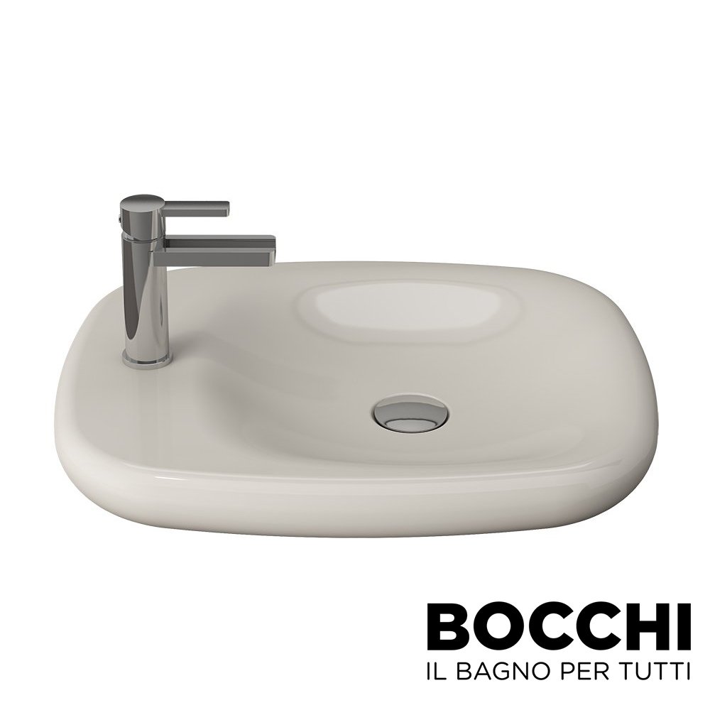 BOCCHI Fenice Çanak Lavabo, Parlak Bisküvi