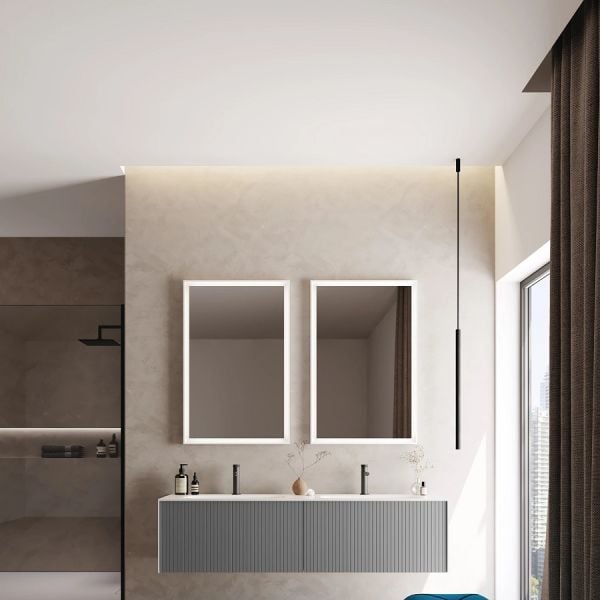 Orka Cube 160 cm Mat Gri Banyo Dolabı