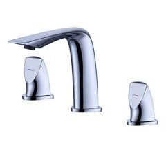 NEWARC - Loft 3 Delikli Lavabo Bataryası Krom