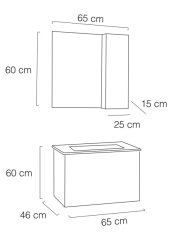 Fym Golf Banyo Dolabı 65 Cm