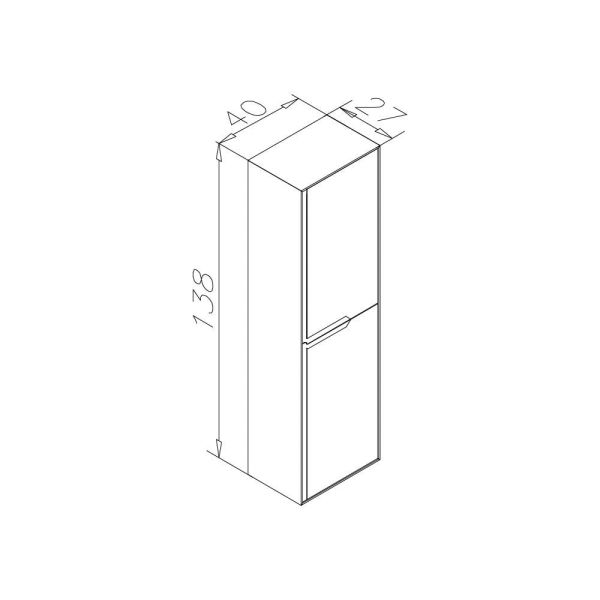 Orka Craft 80 cm  Meşe Antrasit Lavabo Banyo Dolabı