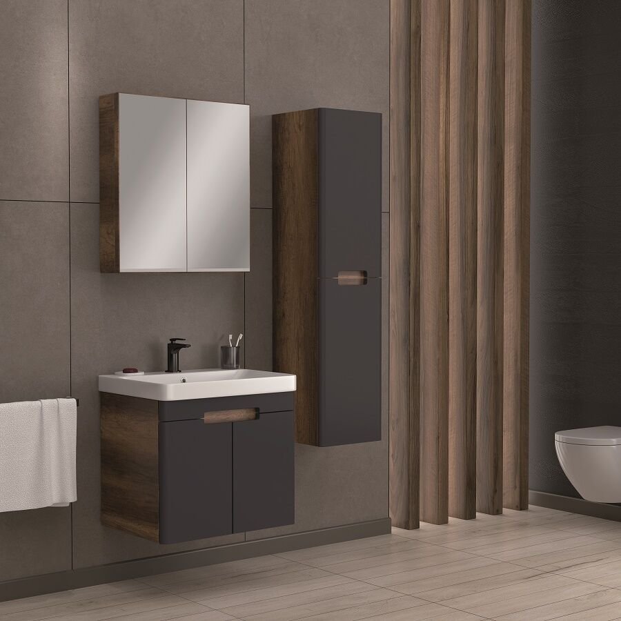 Smart Trend 60 cm Antrasit Banyo Dolabı