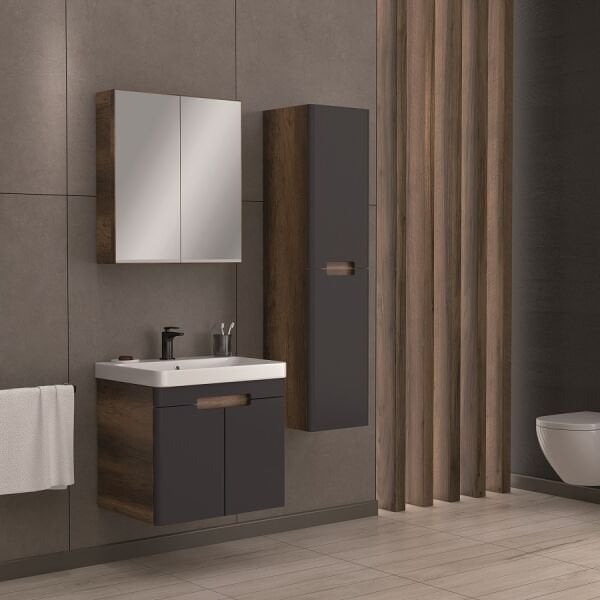 Smart Trend 60 cm Antrasit Banyo Dolabı