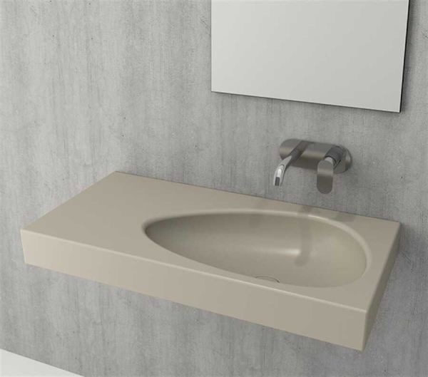 BOCCHI Etna Etajerli Lavabo, 90 cm Mat Kaşmir