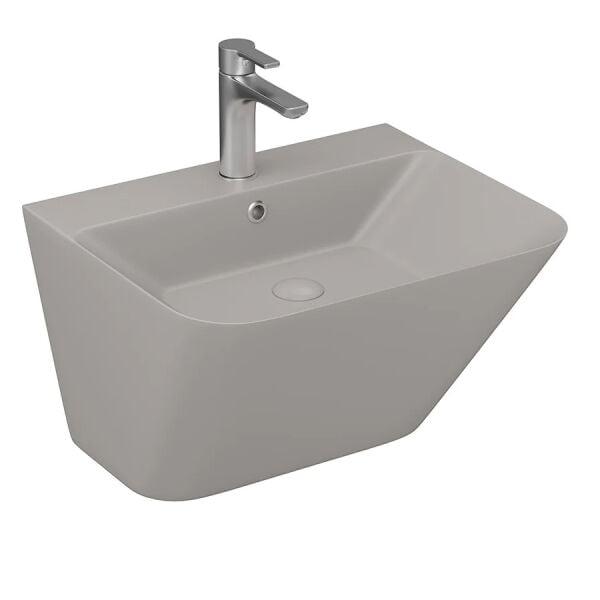 Lucco Moena 55 cm  Monoblok Lavabo, Mat Latte