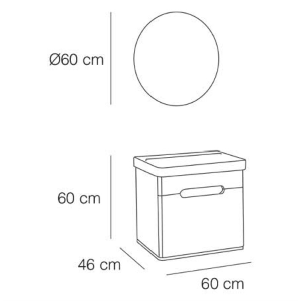 FYM Mega 60 cm Banyo Dolabı