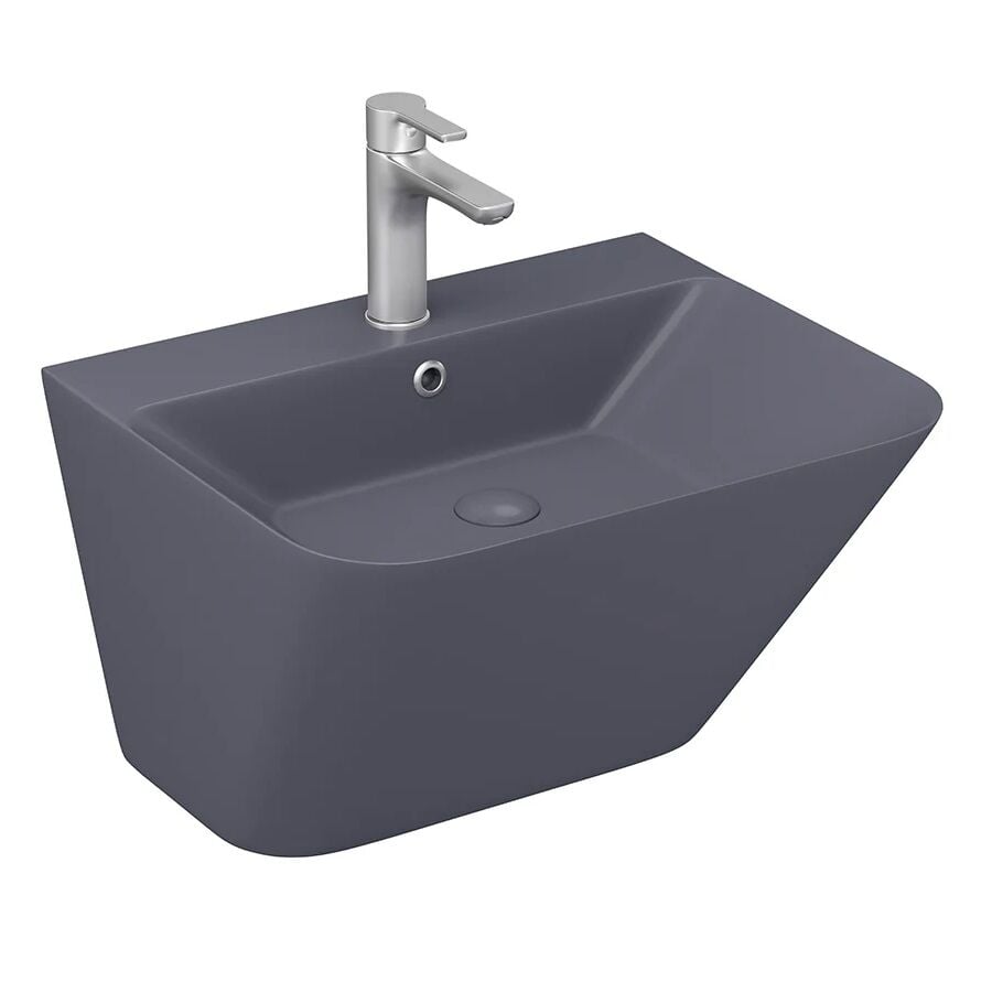 Lucco Moena 55 cm  Monoblok Lavabo, Mat Antrasit