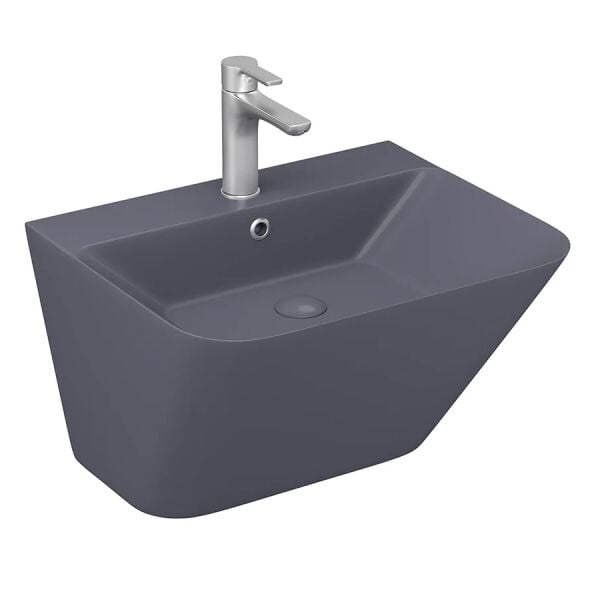 Lucco Moena 55 cm  Monoblok Lavabo, Mat Antrasit