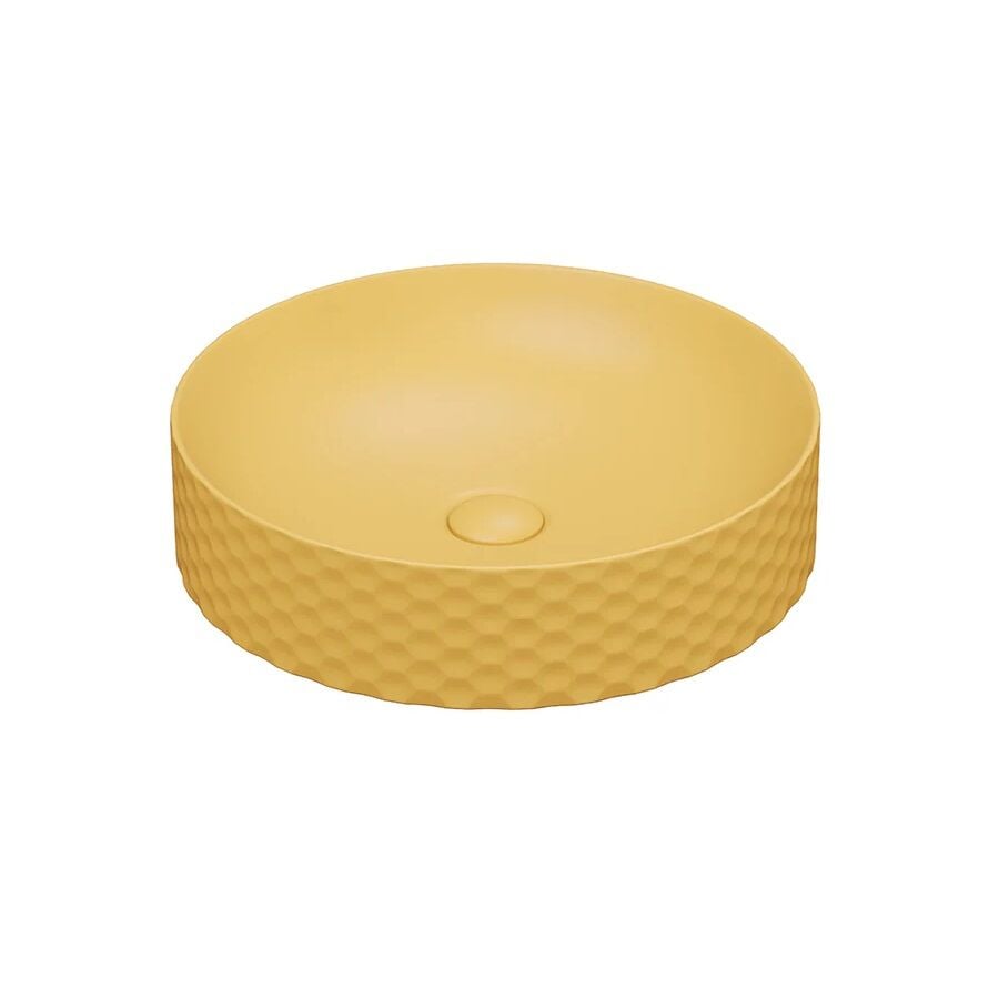 Lucco Siena 44 cm Çanak Lavabo Mat Hardal Sarı