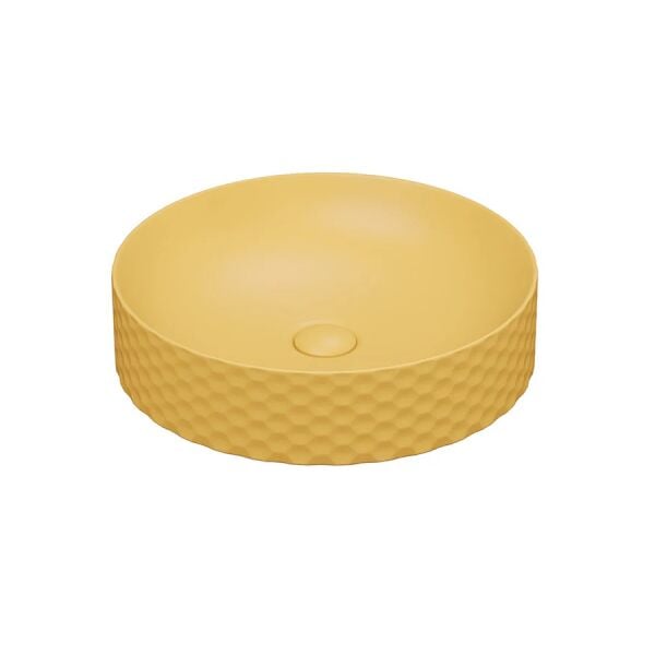 Lucco Siena 44 cm Çanak Lavabo Mat Hardal Sarı