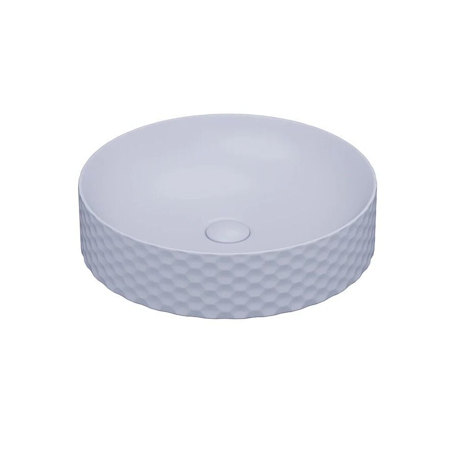 Lucco Siena 44 cm Çanak Lavabo Mat Buz Mavi