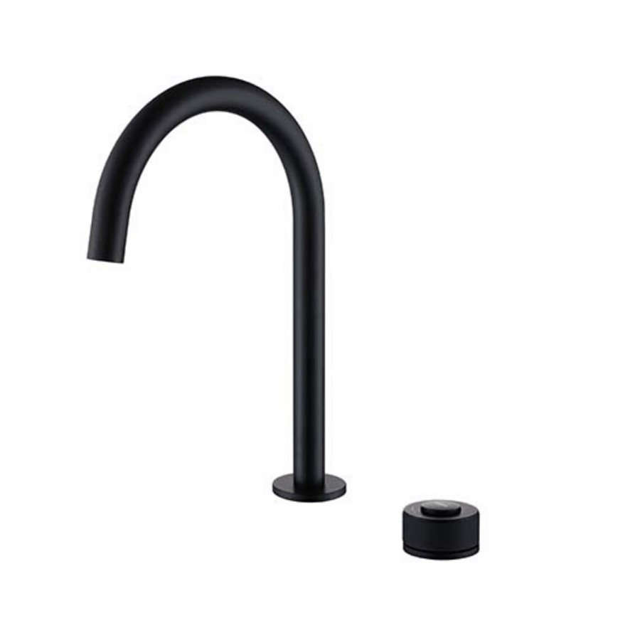 NEWARC Step Siyah 2 Delikli Çanak Tipi Lavabo Bataryası