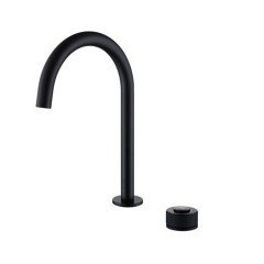 NEWARC Step Siyah 2 Delikli Çanak Tipi Lavabo Bataryası