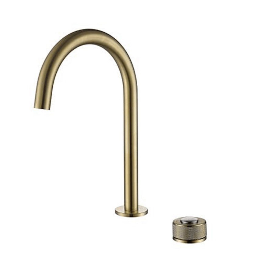 NEWARC Step Altın 2 Delikli Çanak Tipi Lavabo Bataryası