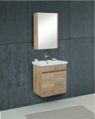 Fym New İdea Banyo Dolabı 60 Cm Meşe