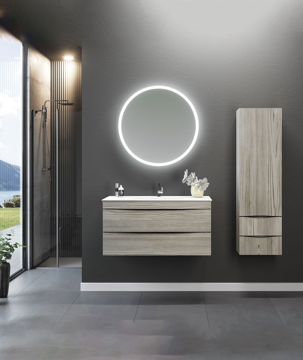 Orka Vento 100 cm Dublin  Banyo Dolabı