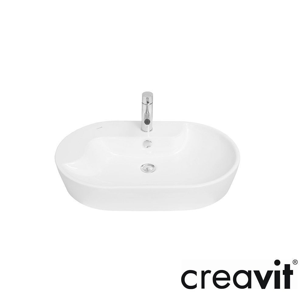 CREAVİT Topic 45x70 cm Setüstü Lavabo