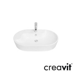 CREAVİT Topic 45x70 cm Setüstü Lavabo