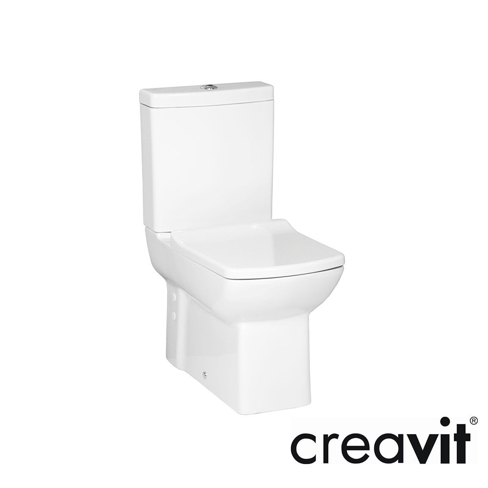 CREAVİT Lara Beyaz Duvara Dayalı Klozet Rezervuar (Kapak Dahil)