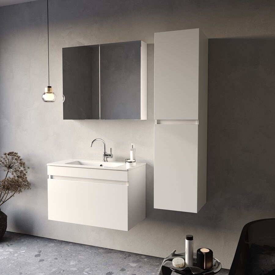 Smart Viva 80 cm Beyaz Banyo Dolabı