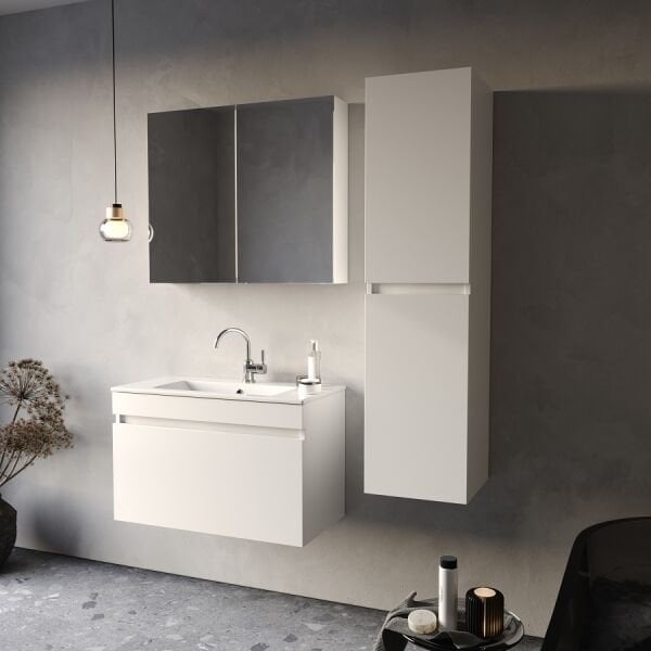 Smart Viva 80 cm Beyaz Banyo Dolabı