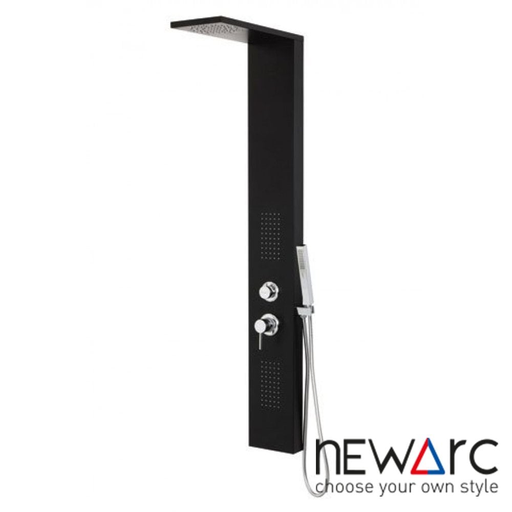 Newarc Idea Masajlı Duş Paneli Siyah