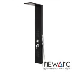 Newarc Idea Masajlı Duş Paneli Siyah
