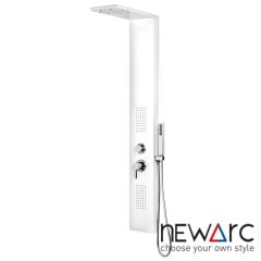 Newarc Idea Masajlı Duş Paneli Beyaz