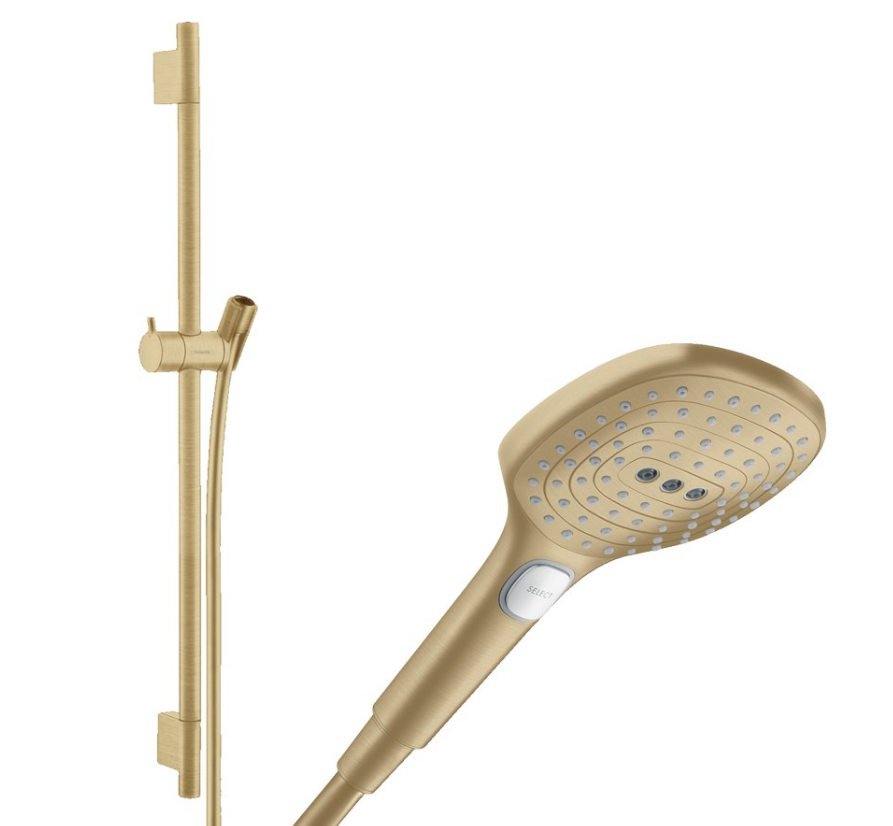 Hansgrohe Raindance Select E 120 Mat Bronz Sürgülü Duş seti