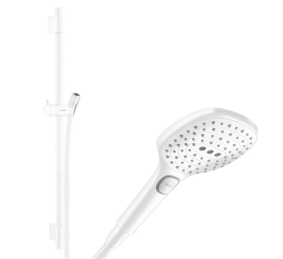 Hansgrohe Raindance Select E 120 Parlak beyaz Sürgülü Duş seti