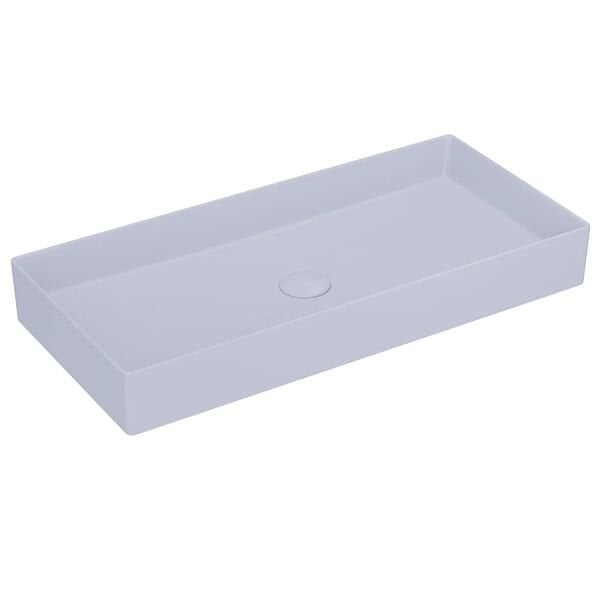 Lucco Balance 75 cm Tezgah Üstü Lavabo Mat Buz mavi
