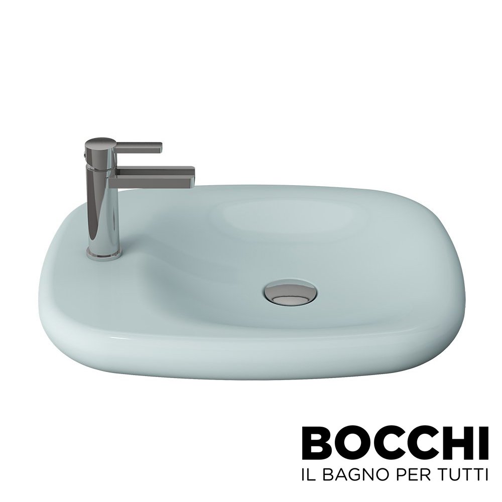 BOCCHI Fenice Çanak Lavabo, Mat Buz Mavisi