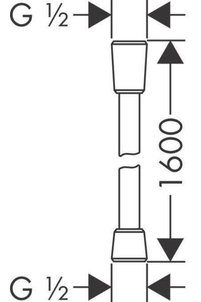 Hansgrohe Isiflex 160 cm Duş Hortumu