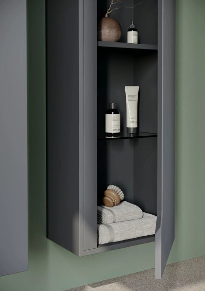 Orka Varna 120 cm Mat Antrasit  Banyo Dolabı