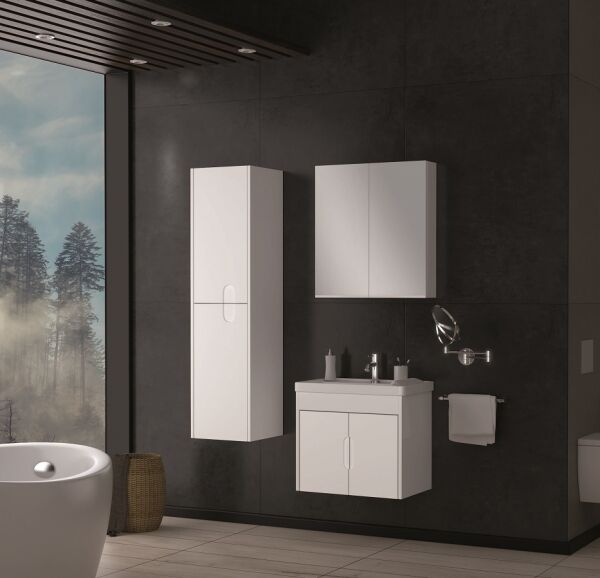 Smart Ada 60 cm Beyaz Banyo Dolabı