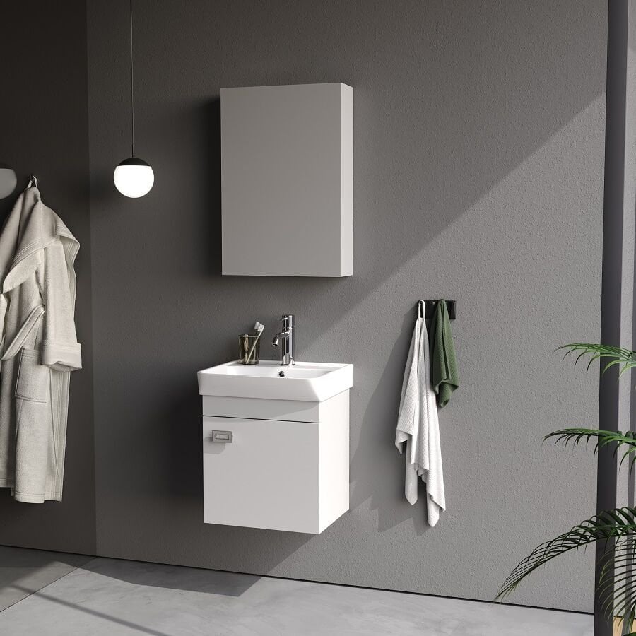 Smart Neon 45 cm Beyaz Banyo Dolabı
