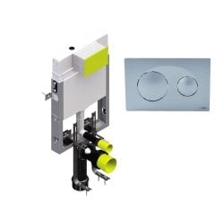 ECA Serel  Smooth Gömme Rezervuar ve Buton (8 Cm)