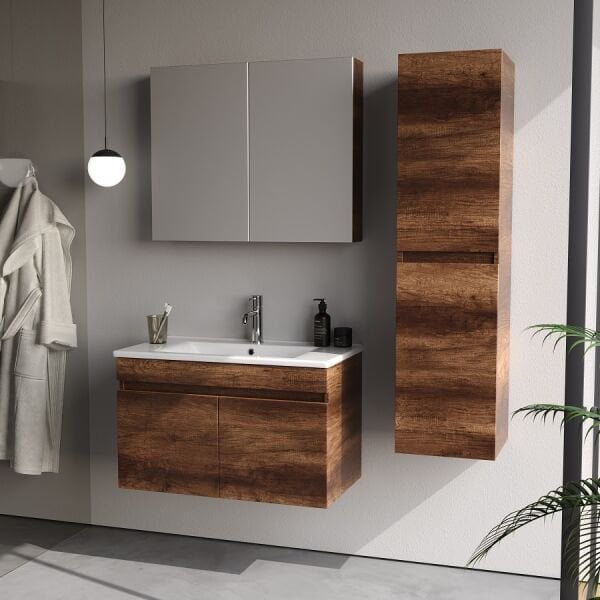 Smart Defne 85 cm Barok Banyo Dolabı