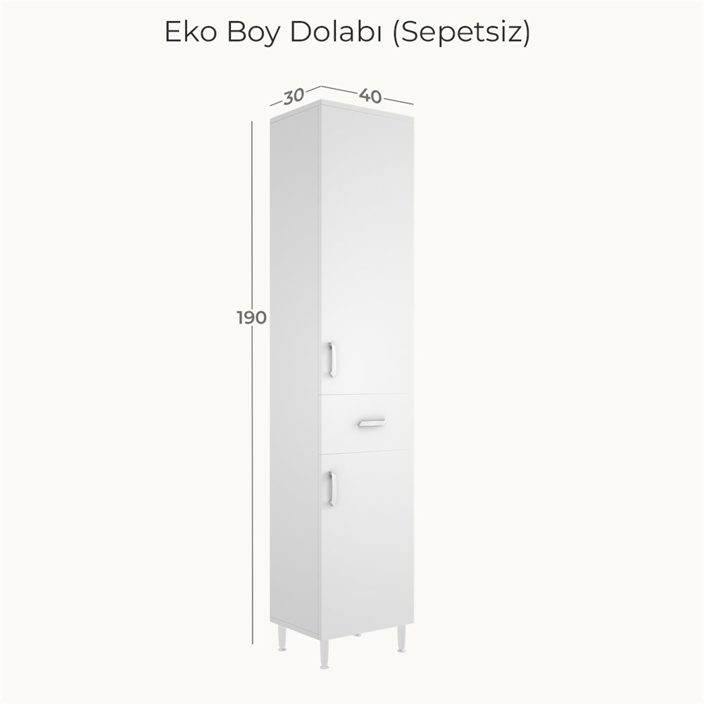 Belinza Eko Boy Dolabı Çamaşır Sepetsiz 40 Cm