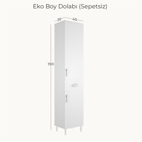 Belinza Eko Boy Dolabı Çamaşır Sepetsiz 40 Cm