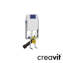 CREAVİT Gömme Rezervuar Seti 8cm (Metal Ayaklı)