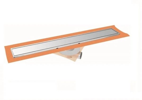 Seramik Seviyeli  Plain Izgaralı 90 cm Lineer Paslanmaz Duş Kanalı