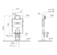 Vitra Gömme Rezervuar Seti,Komple
