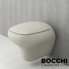 BOCCHI Fenice Asma Klozet, Mat Yasemin Klozet Kapağı Dahil
