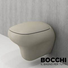 BOCCHI Fenice Asma Klozet, Mat Kaşmir Klozet Kapağı Dahil