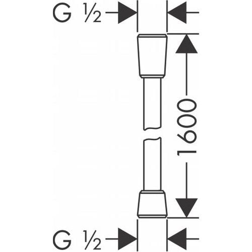Hansgrohe Isiflex 160 cm Duş Hortumu